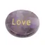 Cristal slefuit Ametist cu afirmatie gravata - Love