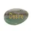 Cristal slefuit Aventurin cu afirmatie gravata -  Desire