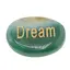Cristal slefuit Aventurin dark cu afirmatie gravata -  Dream