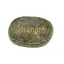 Cristal slefuit Jasp verde cu afirmatie gravata - Strength