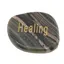 Cristal slefuit Jasp zebra verde cu afirmatie gravata -  Healing