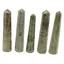 Turn / Obelisc cu opt fatete din Jasp verde, 60-90g