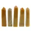 Turn / Obelisc cu patru fatete din Calcit galben, 80-100g