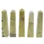 Turn / Obelisc cu patru fatete din Jad olive, 70-90g