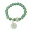 Bratara pe elastic cu Aventurin sfere 8mm si charm piatra Pi donut