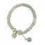 Bratara pe elastic cu Aventurin tuburi 12mm si charm floare
