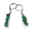 Cercei cu agatatoare Turcoaz verde pietre chips, 6-10mm