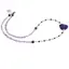 Colier Ametrin banuti 4mm, Ametist sfere 6mm si piatra fatetata 20mm cu Prasiolit si Turmalina neagra discuri fatetate 3mm