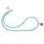 Colier Apatit discuri fatetate 4mm si pandantiv Lapis lazuli cub fatetat 7-8mm