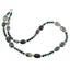 Colier Azurit sfere 4mm si Smarald neuniform 10-12mm