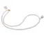 Colier Cristal de stanca discuri fatetate 4mm si pandantiv Howlit cub fatetat 7-8mm