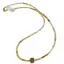 Colier Granat verde discuri fatetate 3mm si cub fatetat 6-7mm
