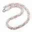 Colier handmade cu Perle de cultura albe si roz, 5-6mm