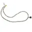 Colier Labradorit discuri fatetate 4mm si pandantiv cub fatetat 8mm