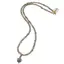 Colier Labradorit discuri fatetate 4mm si pandantiv Labradorit diamantat cub fatetat 6-8mm