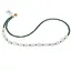 Colier Malachit discuri fatetate 3mm si Piatra Lunii fatetata 8-12mm