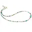 Colier Mix de cristale discuri fatetate 3-4mm si cub fatetat Onix verde 8mm