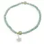 Colier pe elastic cu Aventurin sfere 6mm si charm fluture din Aventurin