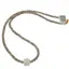 Colier Piatra Lunii gri discuri fatetate 4mm si Piatra Lunii alba cub fatetat 9-10mm