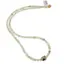 Colier Prehnit discuri fatetate 4mm si cub fatetat 7-8mm