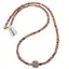 Colier Rodocrozit discuri fatetate 4mm si cub fatetat 7-9mm