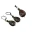 Set cercei cu agatatoare si pandantiv Jasp sangele dragonului, 5-18mm