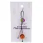 Accesoriu cu pietre semipretioase Agat portocaliu sfera 12mm si Cuart roz 4mm