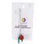 Accesoriu cu pietre semipretioase Agat portocaliu sfera 12mm si Turcoaz 4mm