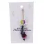 Accesoriu cu pietre semipretioase Agat roz sfera 12mm si Azurit 4mm