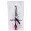 Accesoriu cu pietre semipretioase Agat roz sfera 12mm si Granat 4mm
