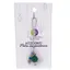 Accesoriu cu pietre semipretioase Agat verde sfera 10mm si mix cristale 4mm