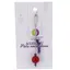 Accesoriu cu pietre semipretioase Coral rosu sfera 10mm si Ametist 4mm