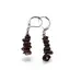 Cercei cu agatatoare Granat pietre chips, 5-8mm