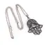 Colier Feng Shui cu pandantiv Hamsa, 6cm