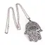 Colier Feng Shui cu pandantiv Hamsa mobil, 7,5cm
