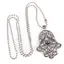 Colier Feng Shui cu pandantiv Hamsa si ochi protector, 6cm