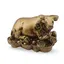 Statueta Feng Shui Bivol cu Ru yi din rasina, 6cm