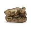Statueta Feng Shui Bivol mediu asezat pe monede din rasina, 4cm