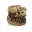 Statueta Feng Shui Bivol mediu pe monede din rasina, 4cm