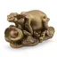 Statueta Feng Shui Bivol si pepita din rasina, 7cm