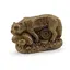 Statueta Feng Shui Tigru cu pepita din rasina, 4cm