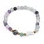 Bratara Fluorit sfere 6mm, Larvikit 8mm si luna din Sidef 12mm cu bumbi aurii