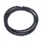 Bratara tripla ajustabila cu pietre semipretioase, Goldstone albastru sfere 4mm