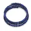 Bratara tripla ajustabila cu pietre semipretioase, Lapis lazuli sfere 4mm