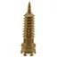 Statueta pagoda cu 9 nivele din metal auriu, 18cm