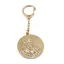 Amuleta Breloc Feng Shui cu cele 8 simboluri norocoase din metal, 10cm