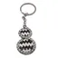 Amuleta Breloc Feng Shui cu Wu lou cu strasuri din metal, 11cm