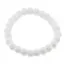 Bratara din Onix alb mat 8mm, pe elastic, 19cm