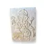Decoratiune Tablou din lemn alb sculptat cu Ganesha