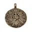 Pandantiv Feng Shui din metal antichizat cu cele 8 simboluri norocoase, 4,5cm